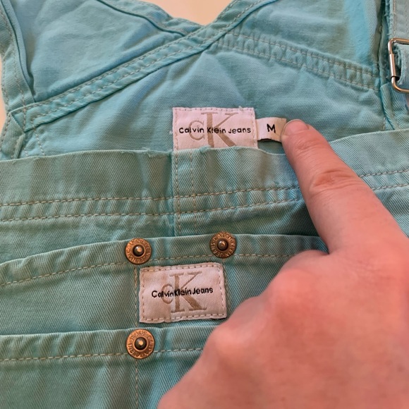 Light blue overalls shorts Calvin Klein - Picture 7 of 15